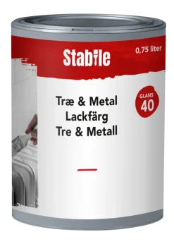 Stabile Tre- & metallmaling vannbasert 0,75 l - | Tre- Og Metallmaling
