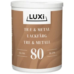 Luxi Tre- & metallmaling vannbasert 0,75 l - | Tre- Og Metallmaling