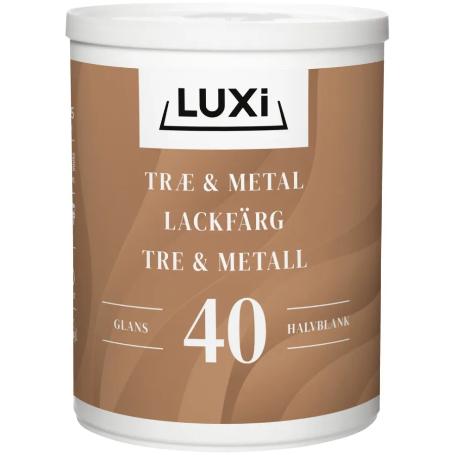 Luxi Tre- & metallmaling vannbasert 0,75 liter - | Tre- Og Metallmaling