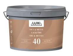 Luxi Tre- & metallmaling vannbasert RAL 9010 2,5 l - | Tre- Og Metallmaling