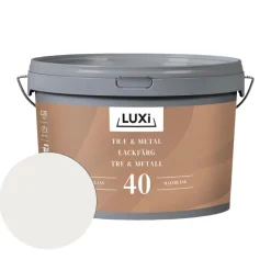 Luxi Tre- & metallmaling vannbasert RAL 9010 2,5 l - | Tre- Og Metallmaling