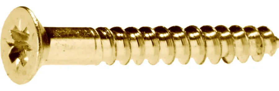 Heco Treskrue messing TKFX 3,5 x 30 mm - 20 stk. | Skruer