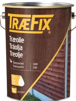 Træfix Treolje transparent 5 liter | Treolje