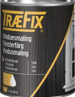 Træfix vindusmaling renhvit 1 liter | Vindusmaling