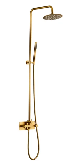 Utedusj messing kald/varm Ø20 cm | Utedusjer|Dusjhoder & -Slanger
