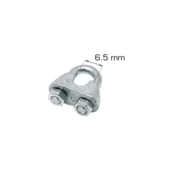 Home it Vaierklemme 6,5 mm - 2 stk. | Kjettinger & Vaiere