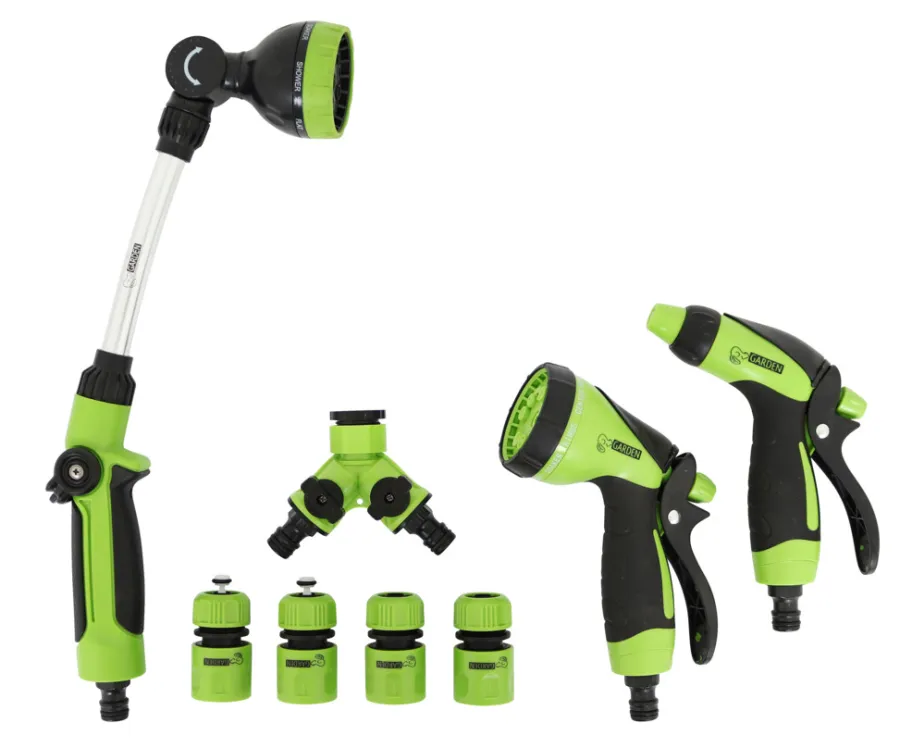 Garden Vanningssett 9 deler - ® | Koblinger & Sprøytepistoler