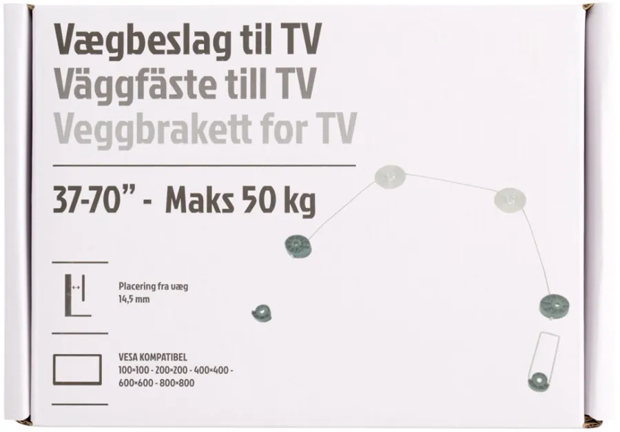 Veggfeste til TV Ultra slim 37-70" | Veggfeste Til Tv