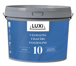 Luxi Veggmaling glans 10 motehvit 9,1 liter - | Veggmaling
