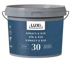 Luxi Veggmaling kjøkken/bad mote hvit 4,5 liter - | Veggmaling