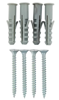 Home it Veggmonteringssett t/Rack/Maxi/Slim hvit | Veggskinner & Hylleknekter