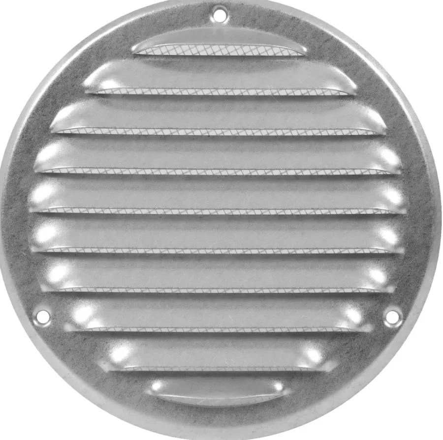 Ventilrist med netting Ø165 mm - galvanisert | Ventilasjon