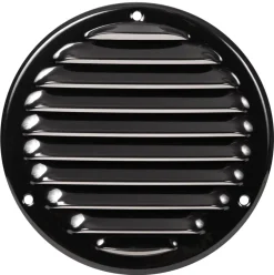 Ventilrist med netting Ø165 mm - svart metall | Ventilasjon