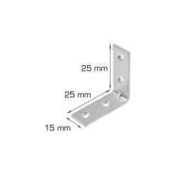 Home it Vinkelbeslag 25 x 25 x 15 mm - 2 stk. | Bygningsbeslag