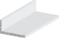 Vinkellist hvit - 15 x 30 mm x 1 meter | Profillister