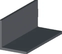 Vinkellist svart pvc - 25 x 25 mm x 1 meter | Profillister