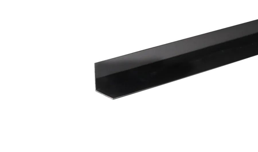 Vinkellist svart pvc - 25 x 25 mm x 1 meter | Profillister