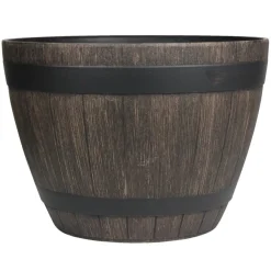 Scan-Pot Whiskytønne i trelook | Krukker|Plantebord & Høybed
