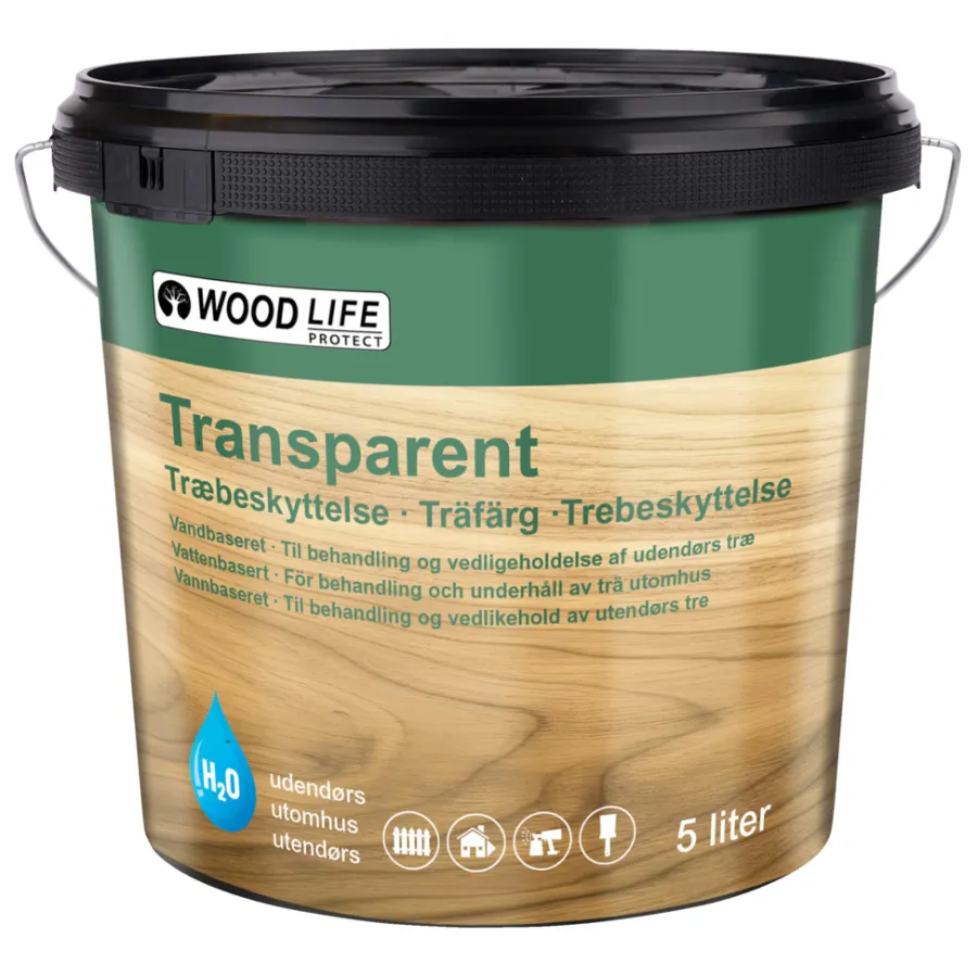 Woodlife svart trebeskyttelse 5 liter | Trebeskyttelse